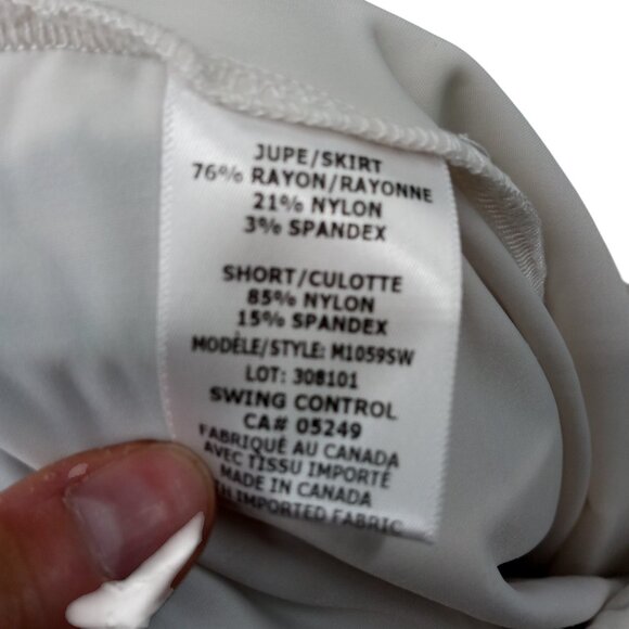 Swing Control Leopard Blue Golf Skirt Skort Size 16 Stretch Pockets Pull On - Picture 11 of 11